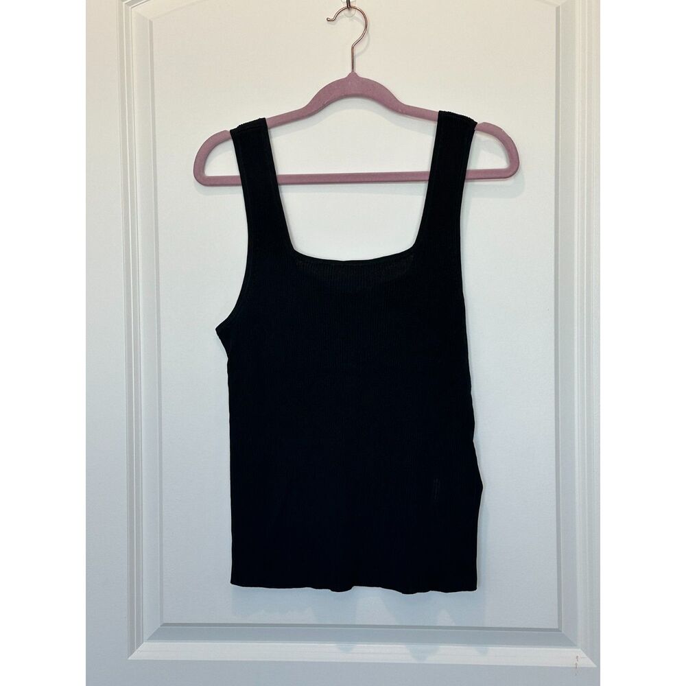 NWT Madewell MacLaine Sweater Tank Light Black Size XXS